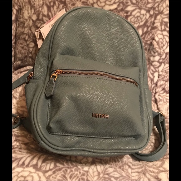 🌟Host Pick🌟Kensie Steel Blue Backpack w/Gold tone hardware. - Picture 4 of 9